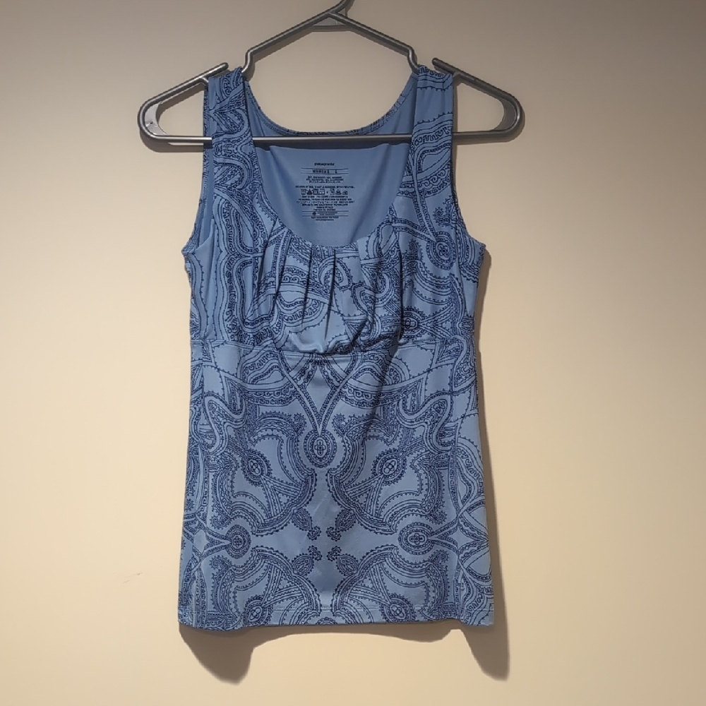 PATAGONIA - Light Blue Paisley Tank Top - Women